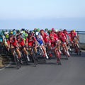 Cycling race MilanÃ¢â¬âSan Remo Royalty Free Stock Photo